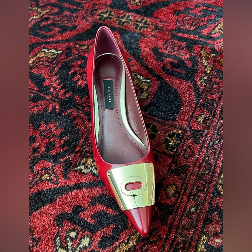 Lawrence Box Heel in Calf leather, Coach - Picture 3 of 14